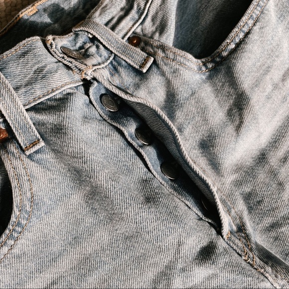 LEVI'S 501 Original Cropped Patched Jeans - Picture 7 of 11